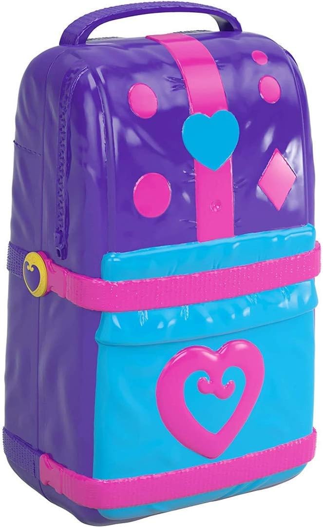 Polly Pocket FRY40 Hidden Places Strand Rucksack Spielset, Lila Single, Single