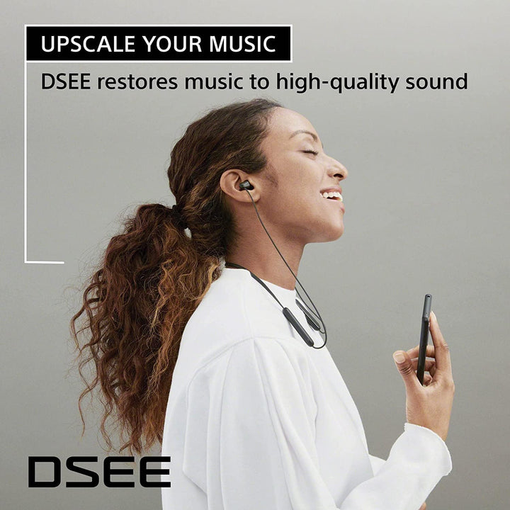 Sony kabellose WI-C100 In-Ear-Kopfhörer (bis zu 25 Stunden Akkulaufzeit, optimiert für Sprachassiste