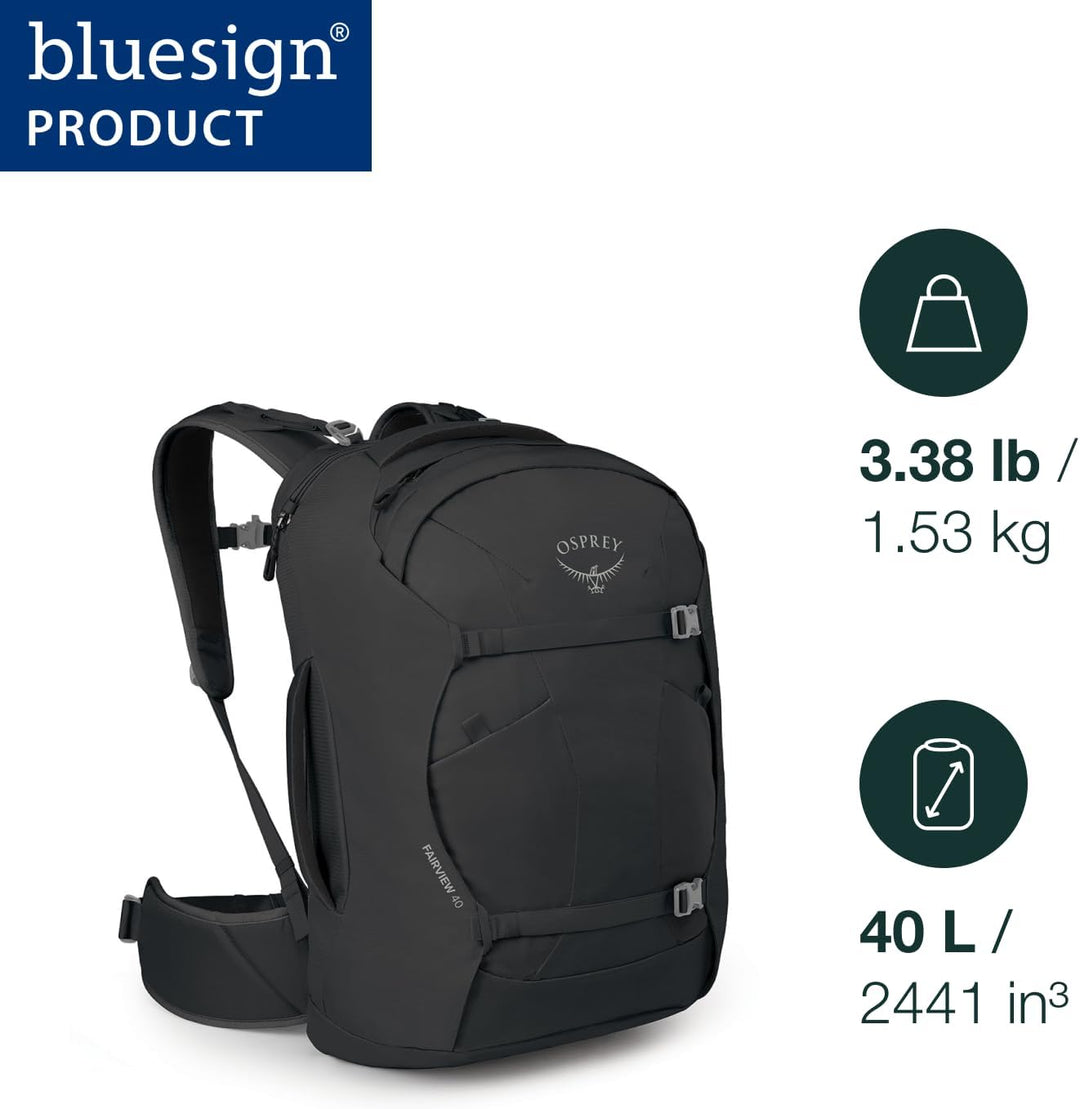 Osprey Fairview Damen-Reiserucksack, 40L, Cascade Blue-Torrent Blue