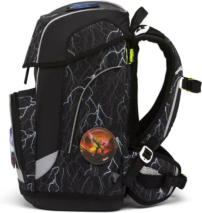 ergobag cubo light Set ergonomischer Schulrucksack, extra leicht, Set 5-teilig, 780 g Super Reflektb