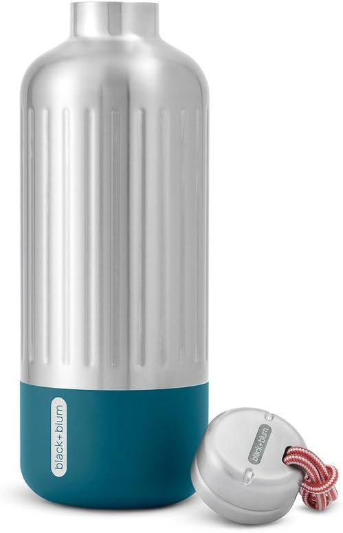 black+blum Explorer Isolierflasche, klein, ozean, 650 ml 650 ML Ozean, 650 ML Ozean
