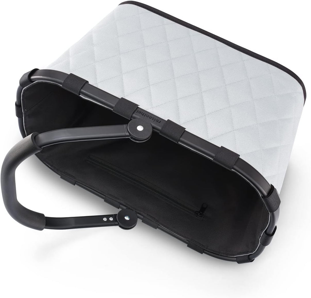 reisenthel carrybag frame rhombus light grey – Stabiler Einkaufskorb mit viel Stauraum und praktisch
