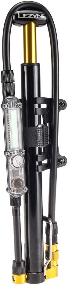 Lezyne Kompakt-Standpumpe Micro Floor Drive DIGITAL HPG Schwarz, Schwarz