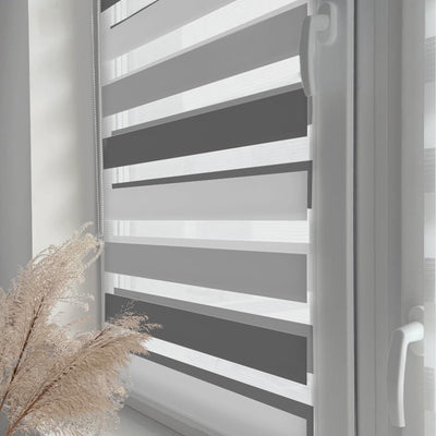Home-Vision® DuoRollo Klemmfix, Doppelrollo ohne Bohren mit Klämmträgern, Rollos für Fenster und Tür