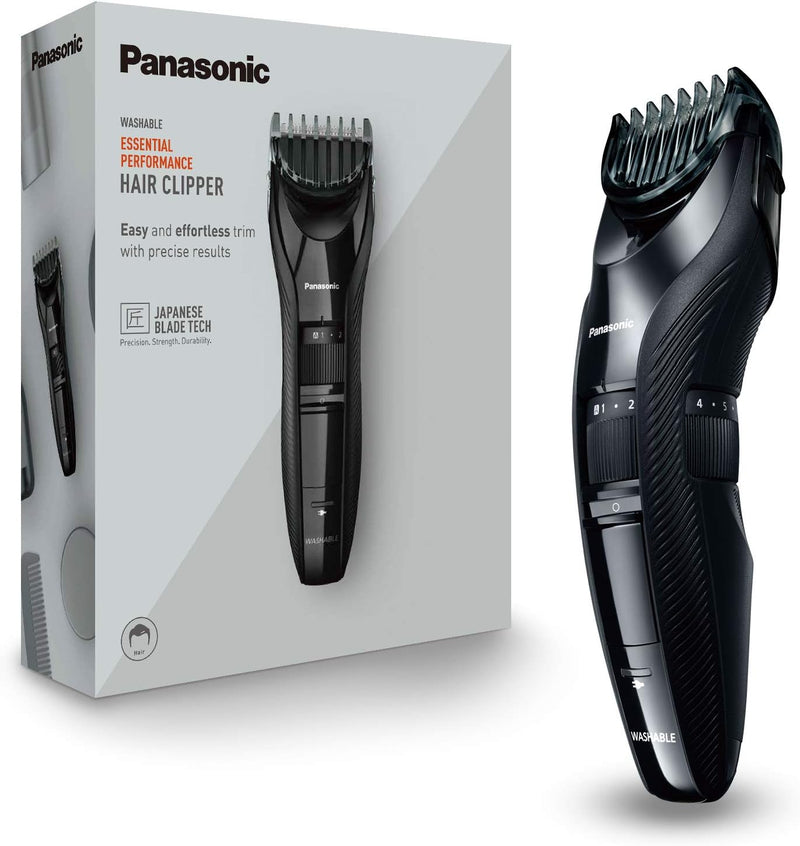 Panasonic ER-GC53 Haarschneider mit 19 Schnittlängen (1-10 mm), waschbar, schwarz