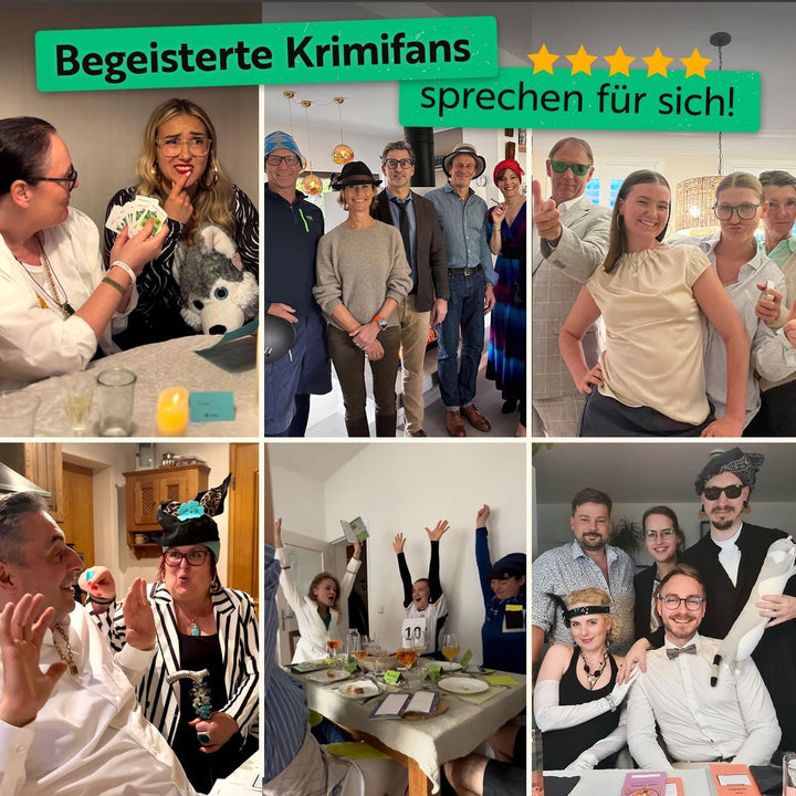 Gourmet Criminelle® Krimidinner für zuhause | 8 bis 10 Personen | Mysteriöser Mordfall für Deine Din