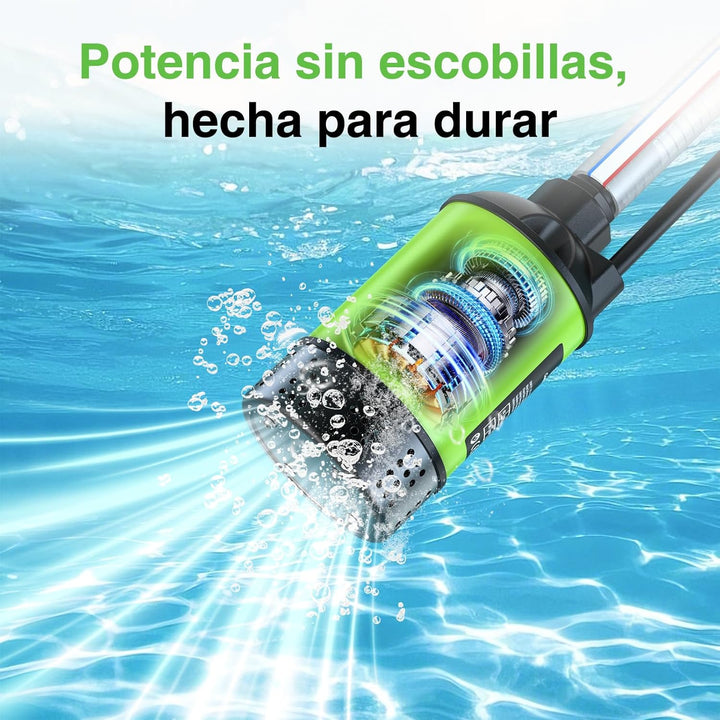 Kabellose Tauchwasserpumpe Brushless, 4164 L/h Kleine Tragbare Vielzweckpumpe 4000mAh-Akku &amp; Schlauc