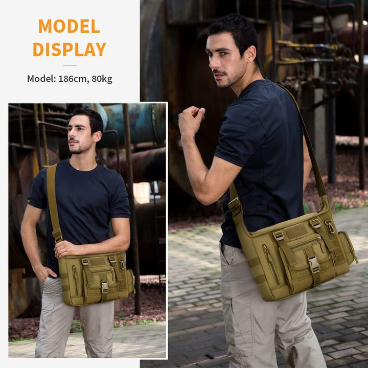 Huntvp Taktisch Schultertasche Militär Crossbody Bag Sling Tasche Wasserabweisend Umhängetasche Mess