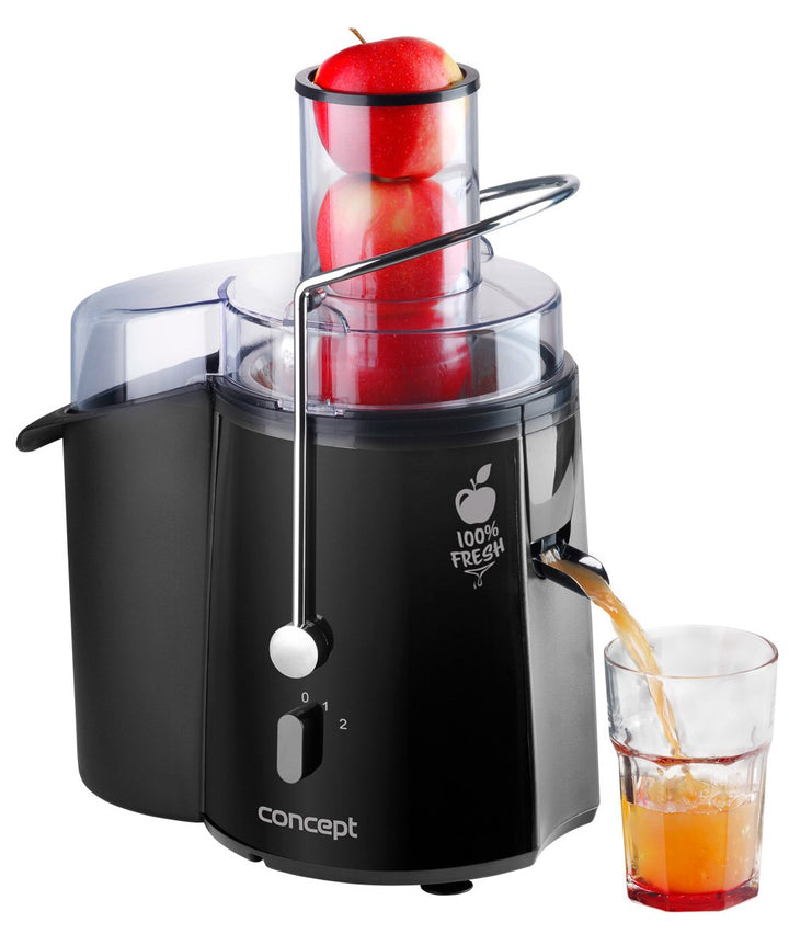 CONCEPT Hausgeräte LO7027 Entsafter Fresh mit XXL einfüllöffnung, 7,2 cm und zwei schaltstufen, 16 8