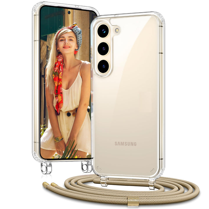 Handykette für Samsung Galaxy A55 5G / A35 5G Hülle mit Band - Necklace Handyhülle - Transparente Ca