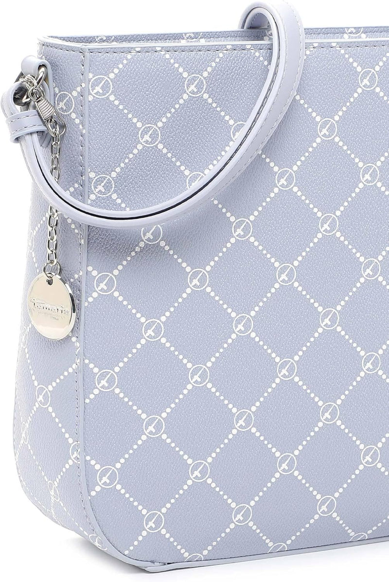 Tamaris Umhängetasche TAS Anastasia 30103 Damen Handtaschen Karo Einheitsgrösse Greyblue 855, Einhei