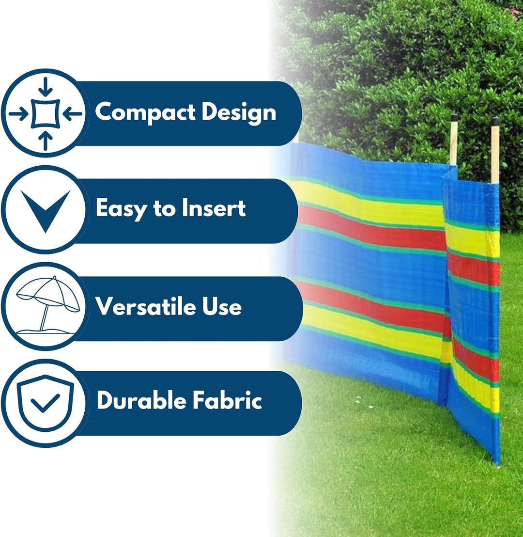Garden Mile 8 Stange schwer arbeiten bunt Garten Windjacke Strand Sonnenschirm Ferien Caravan & Camp