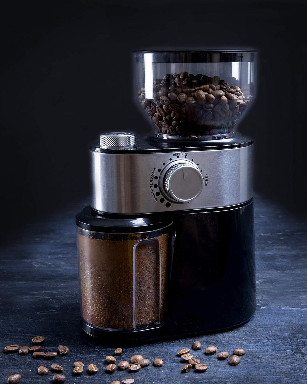 Gastronoma 18120001 Kaffeemühle Kaffee Espresso elektrische Mühle, 12 Mahlgradeinstellungen von Fein