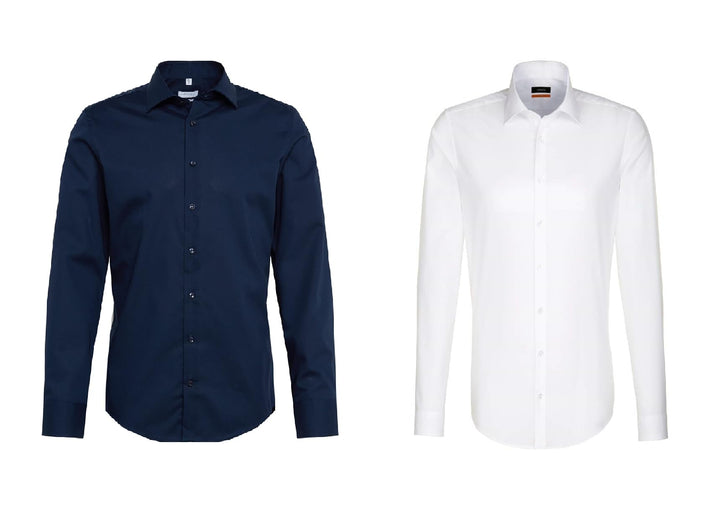 Seidensticker Herren Business-Hemd - Slim Fit - Bügelfrei - Kent-Kragen - Langarm - 100% Baumwolle 4