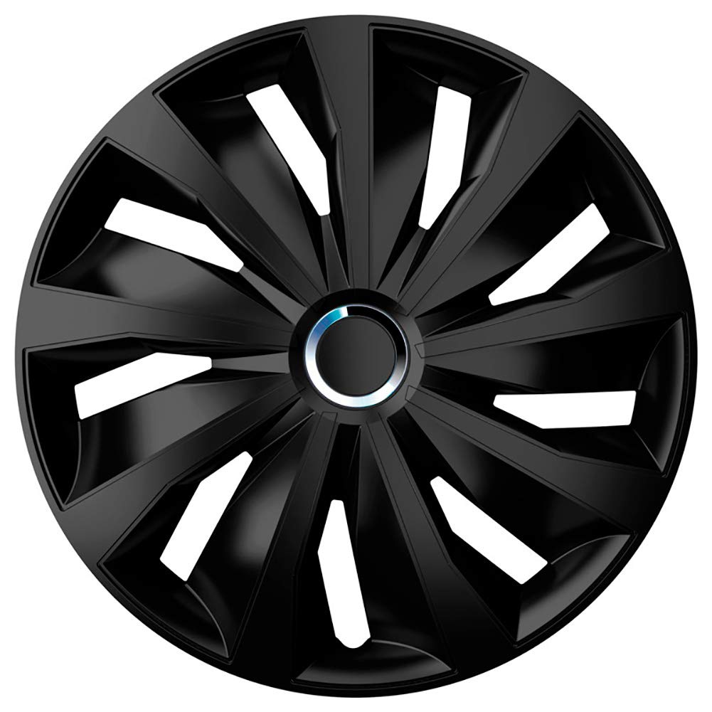 AUTO-STYLE Satz Radzierblenden Grip Pro 14-Zoll Schwarz 14-inch Schwarz, 14-inch Schwarz