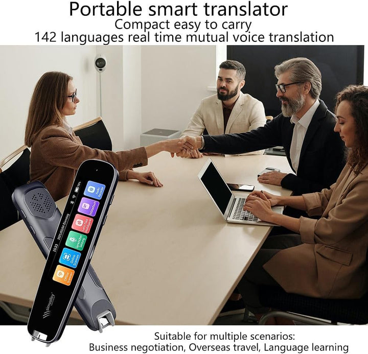 simvalley MOBILE Übersetzerstift: Übersetzer-Stift, 142 Online-Sprachen, Scan-Funktion, Touch-Displa