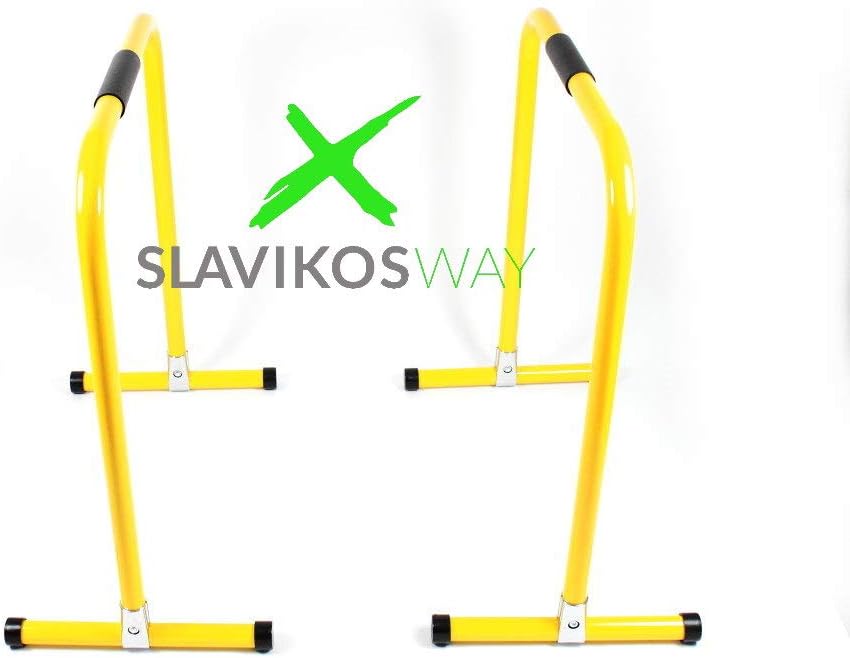 Paar tragbare Dip Station Barren Fitness Parallette Push Up für Heim-Gym Training 73x61cm Calistheni