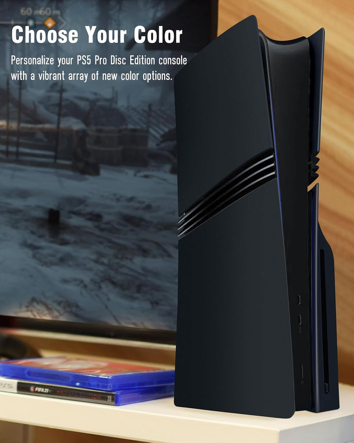 Joso Faceplate für PS5 Pro CD-ROM Version, Anti-Scratch staubdichtes Gehäuse Ersatz, Abdeckung Haut