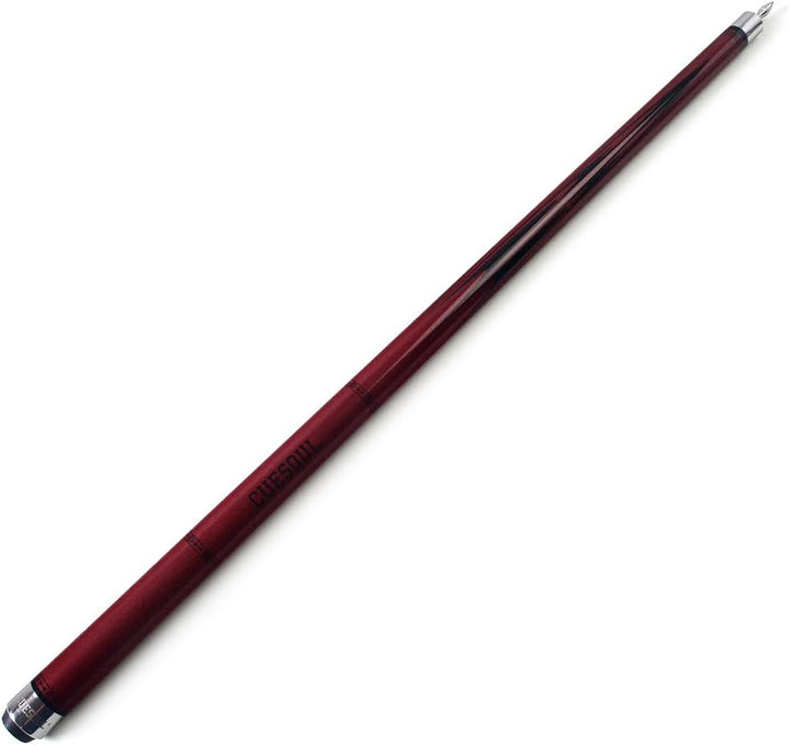 DHOLE CUESOUL 58 "2 Piece Maple Billiard Queue 19 Unzen rot 11.5mm, rot 11.5mm