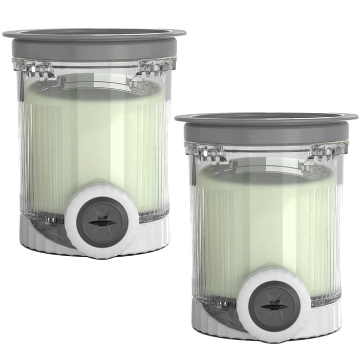 2er-Pack Behälter für Ninja Swirl by CREAMi Softeis Eismaschine, Eisbehälter Becher mit Deckel Zubeh