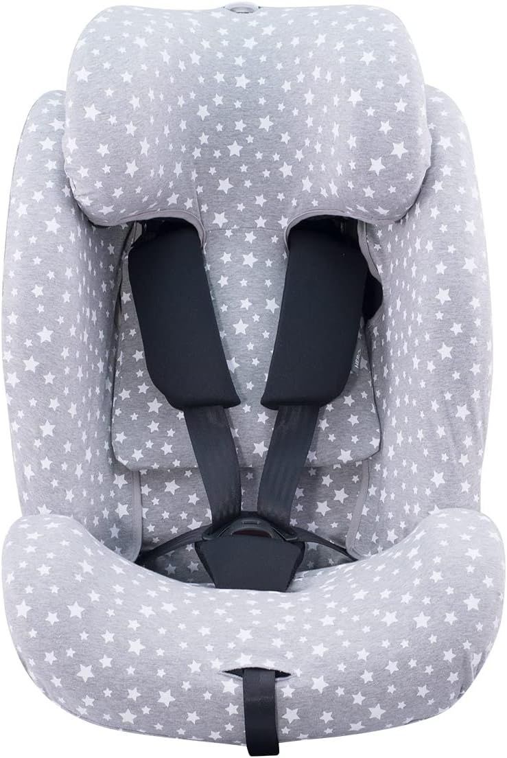 JYOKO Bezug fur Autositz kompatibel mit Recaro Salia 125 und Joie I-Spin Grow (White Star)