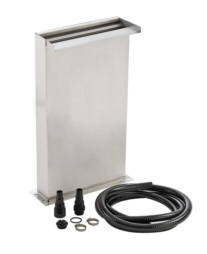 OASE 70774 Waterfall Kit 30 - rostfreier Edelstahl-Wasserfall (30 cm breit, 60 cm hoch) für Wasservo