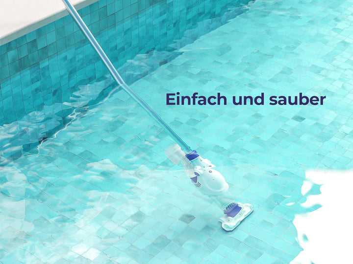 Gre VCB10 Elektric Vac - Elektrischer Poolreiniger, 37 l / h, blau 25W, 25W