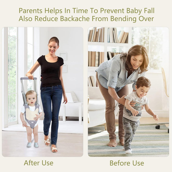 IULONEE Lauflernhilfe Gehhilfe für Baby Walker Sicherheitsleinen Ergonomie Kinder Stehen Gehen Lerne