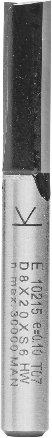 ENT 10215 Nutfräser HW, Schaft (S) 6 mm, Durchmesser (D) 8 mm, NL 20 mm, SL 32 mm, GL 52 mm D=8 / NL