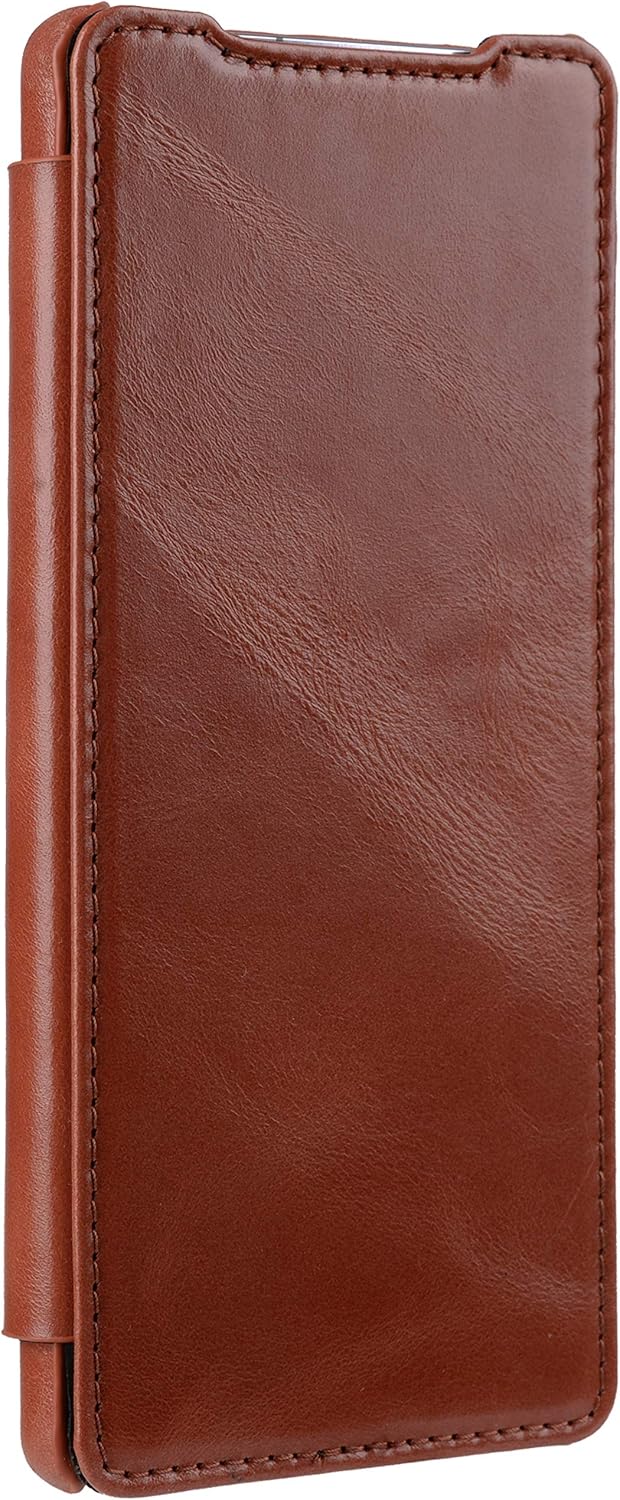 STILGUT Book Case kompatibel mit Samsung Galaxy Note 20 Hülle aus Leder zum Klappen, Klapphülle, Han