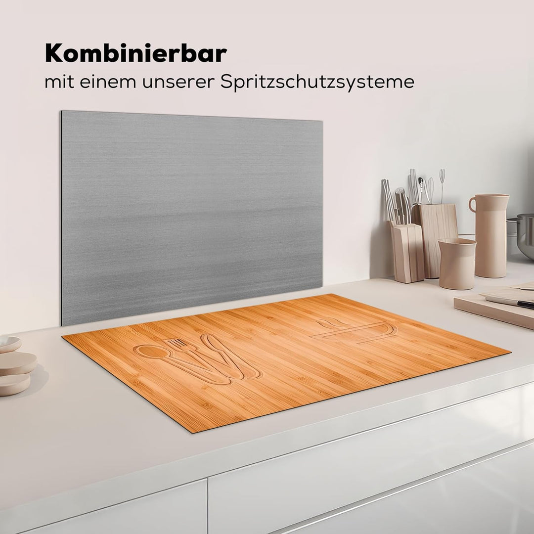 KitchenYeah© Herdabdeckplatte Einteilig Kochfeld Abdeckung Ceranfeld Abdeckplatte Induktionskochfeld