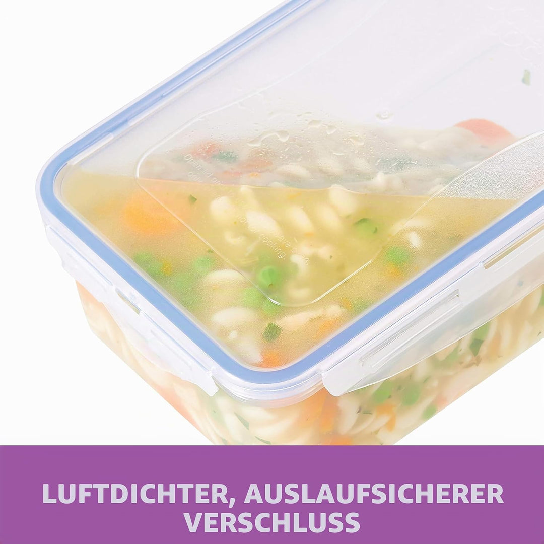Lock &amp; Lock Vorratsdose HPL811, rechteckig, 600 ml 20 Oz (Pack of 6), 20 Oz (Pack of 6)
