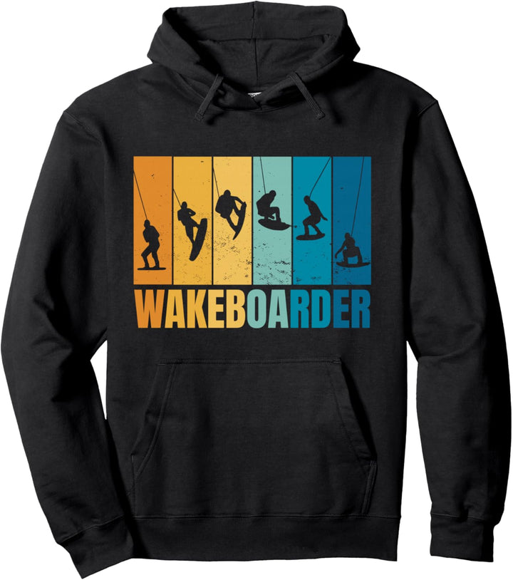 Wakeboard Bindung Vintage Wassersport Wakeboarder Pullover Hoodie