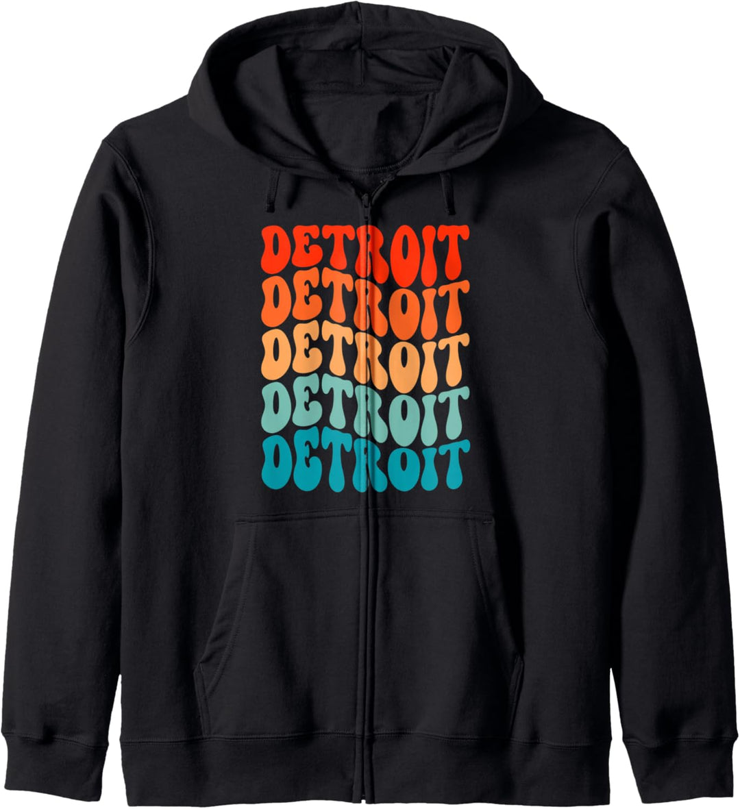 Retro-Detroit-Vintage-Stil, super Vibe, grooviges Design Kapuzenjacke