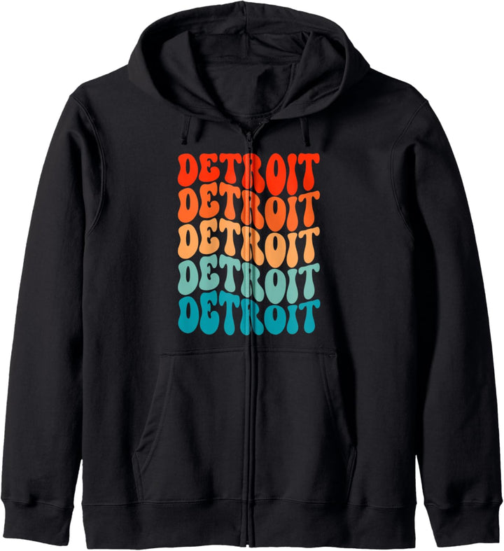 Retro-Detroit-Vintage-Stil, super Vibe, grooviges Design Kapuzenjacke