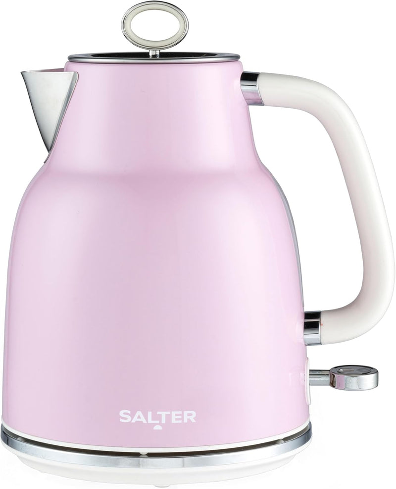 Salter Retro 1,7 L Wasserkocher - 3 kW, 360° Basis, Abnehmbarer Kalkfilter, Kabellos, Wasserstandsan