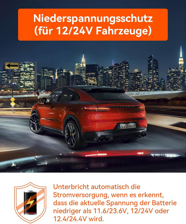 VANTRUE USB C Display OBD Hardwire mit 3 Stufen für alle Vantrue Dash Cam Halterung, Niederspannungs
