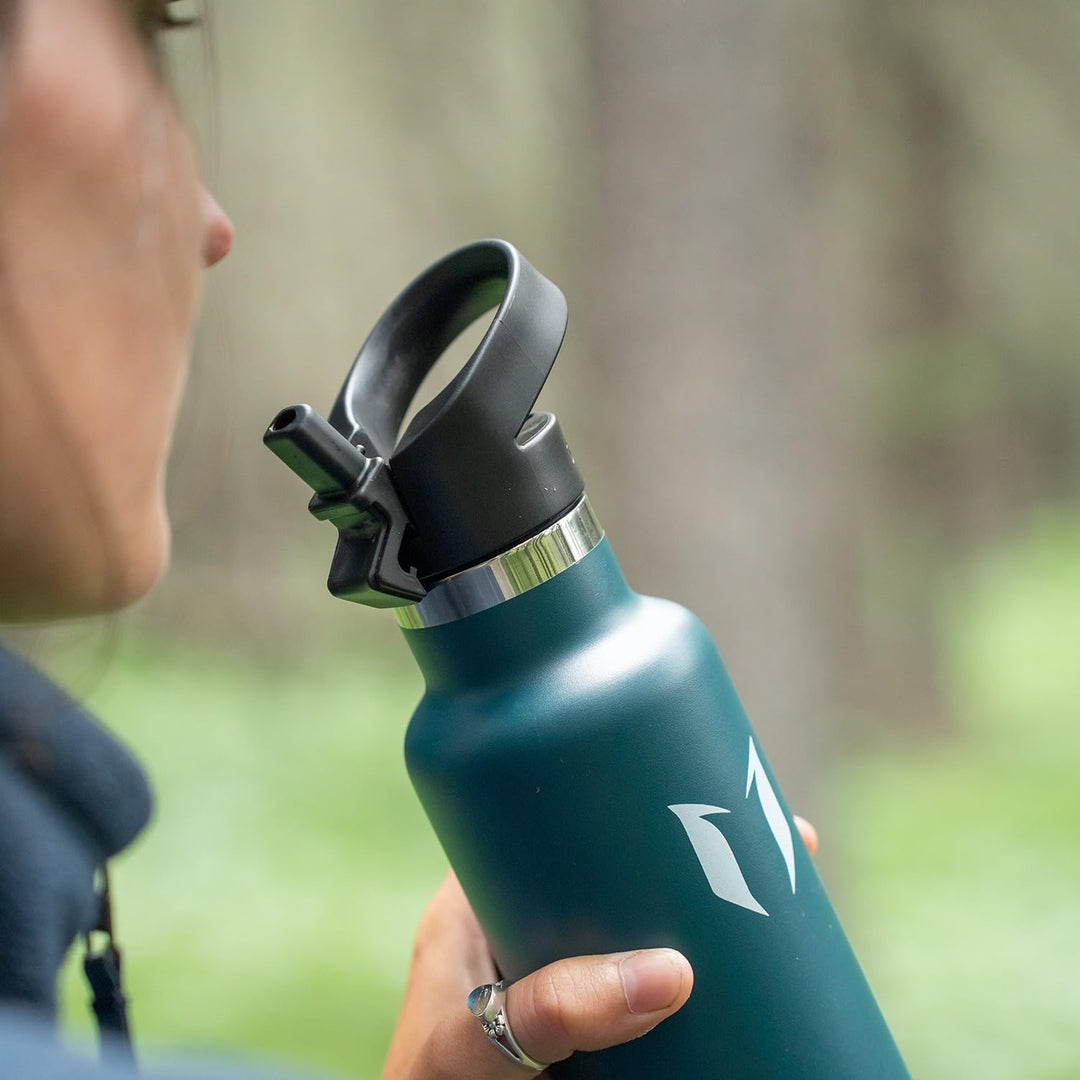 Super Sparrow Trinkflasche Edelstahl - 350ml/500ml/620ml/750ml/1L - Auslaufsicher Thermoskanne, BPA-