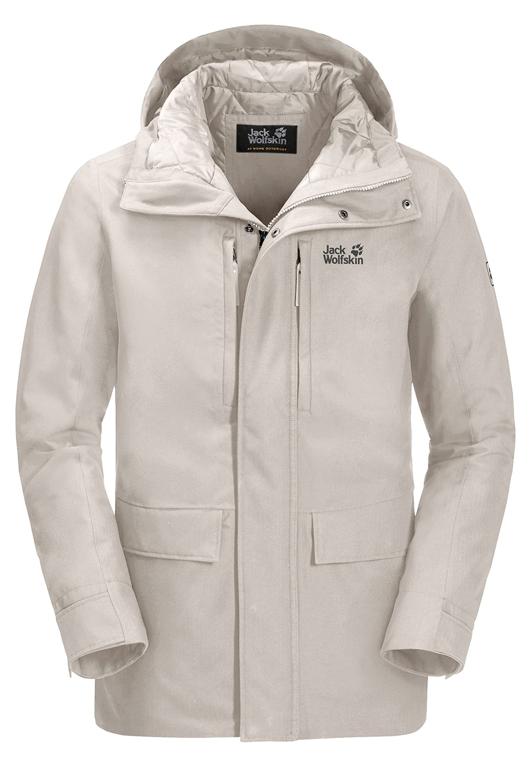 Jack Wolfskin Herren West Coast Jacket Wetterschutzjacke XXL Winter Pearl, XXL Winter Pearl