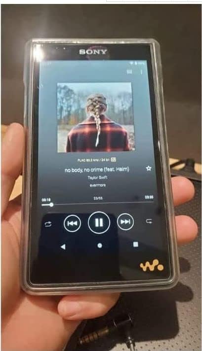Weiche transparente TPU-Hülle kompatibel mit Sony Walkman NW-WM1ZM2 NW-WM1AM2, ultradünne TPU-Gel-Hü