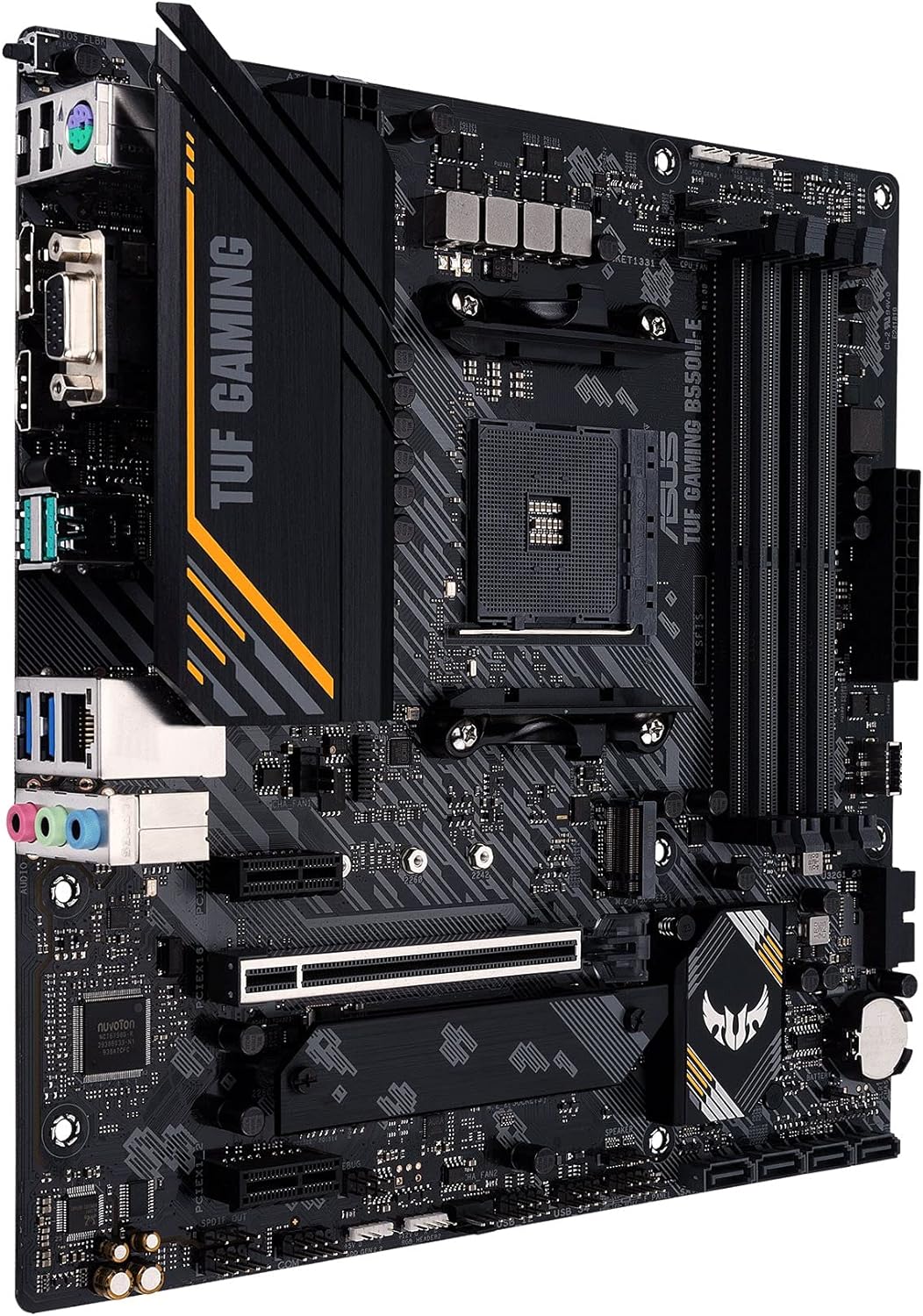 ASUS TUF Gaming B550M-E Gaming Mainboard Sockel AM4 (micro-ATX, Ryzen, PCIe 4.0, 2x M.2, 1Gbit/s Eth