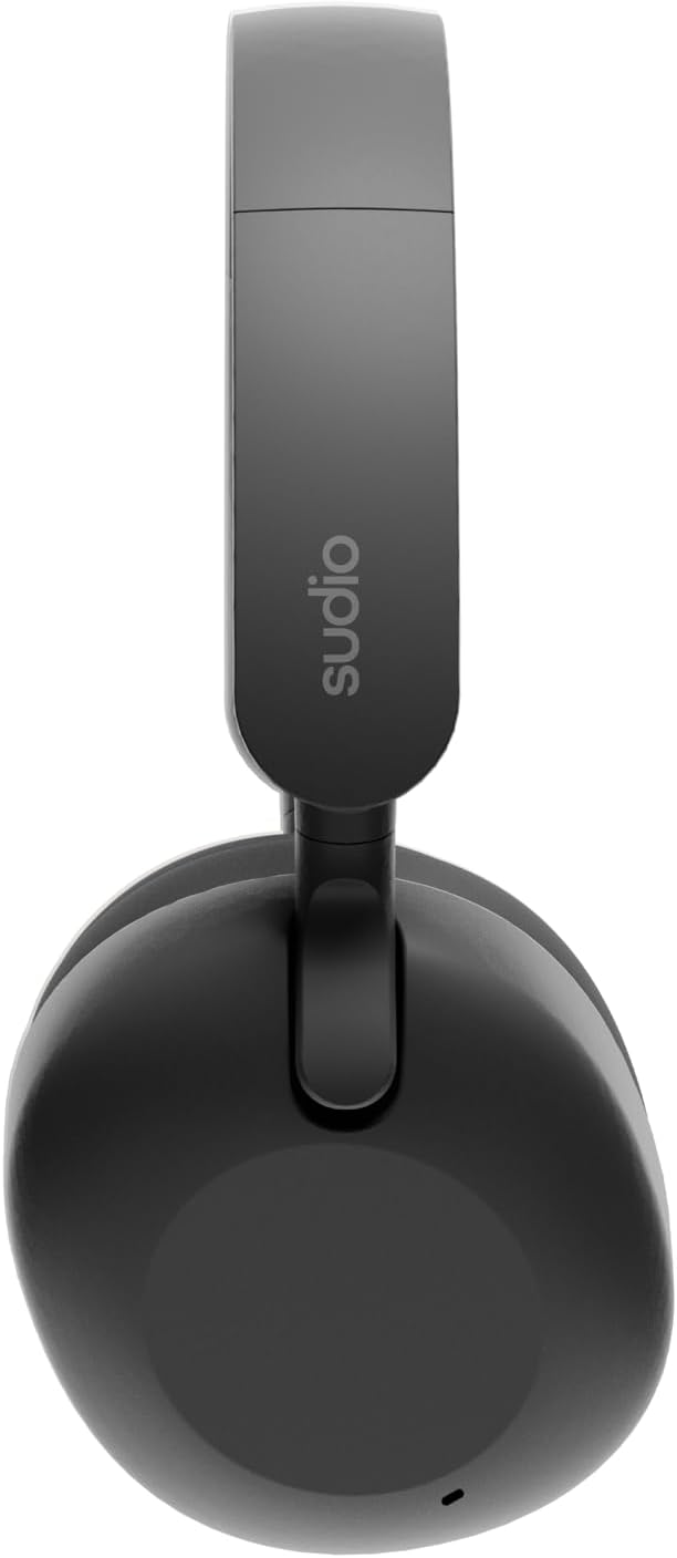 sudio K2 Black, Over-Ear Headphones, hybrid Active Noise Cancellation, mit integriertem Mikrofon, La