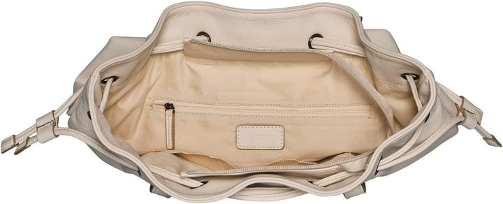 Gabor bags Malu Damen Shopper Umhängetasche Reissverschluss 34 x 18,5 x 29 Off White, 34 x 18,5 x 29