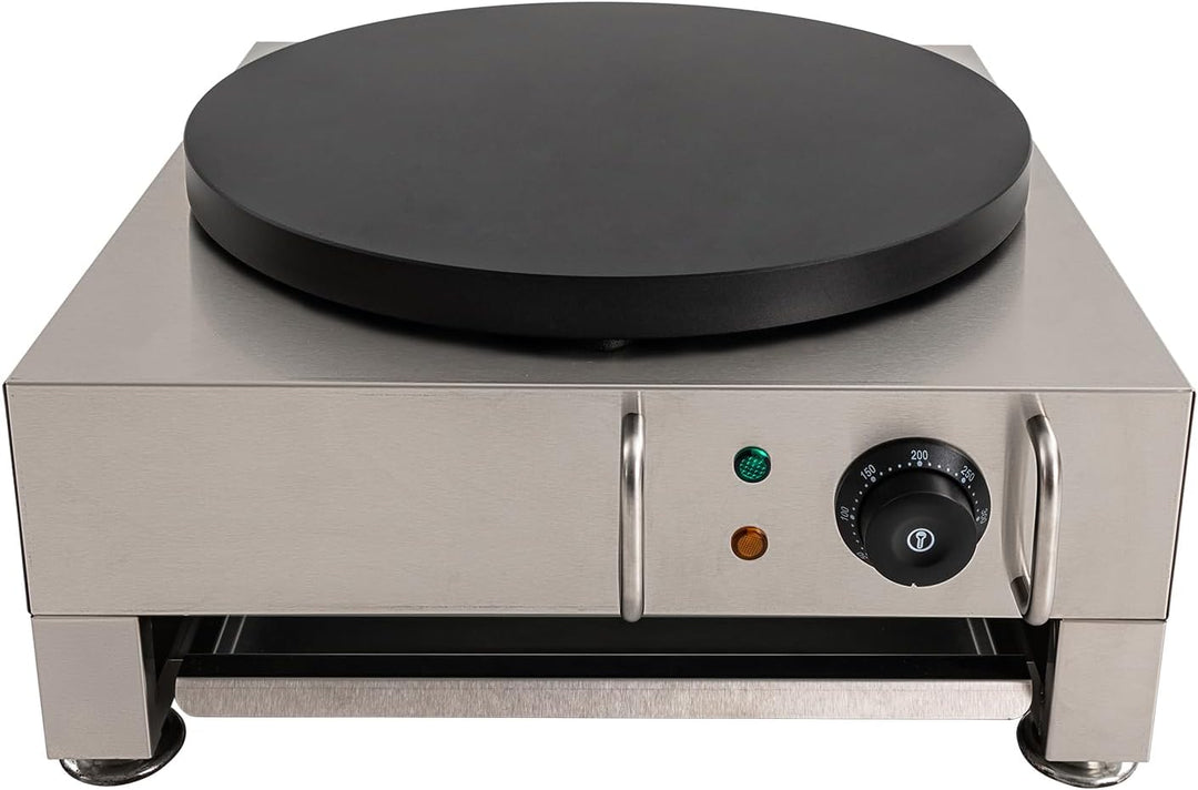 Crepes Maker Crepesmaker,220V 2.8 kW Crepesplatte,40cm Edelstahl Crepe-Maschine, 50-300℃ Einstellbar