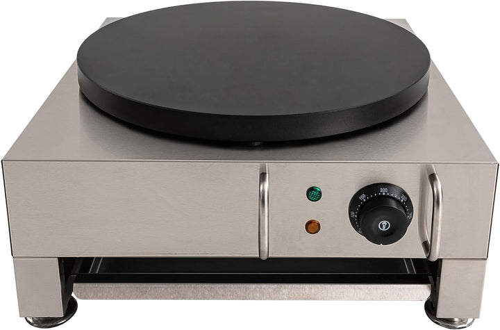 Crepes Maker Crepesmaker,220V 2.8 kW Crepesplatte,40cm Edelstahl Crepe-Maschine, 50-300℃ Einstellbar