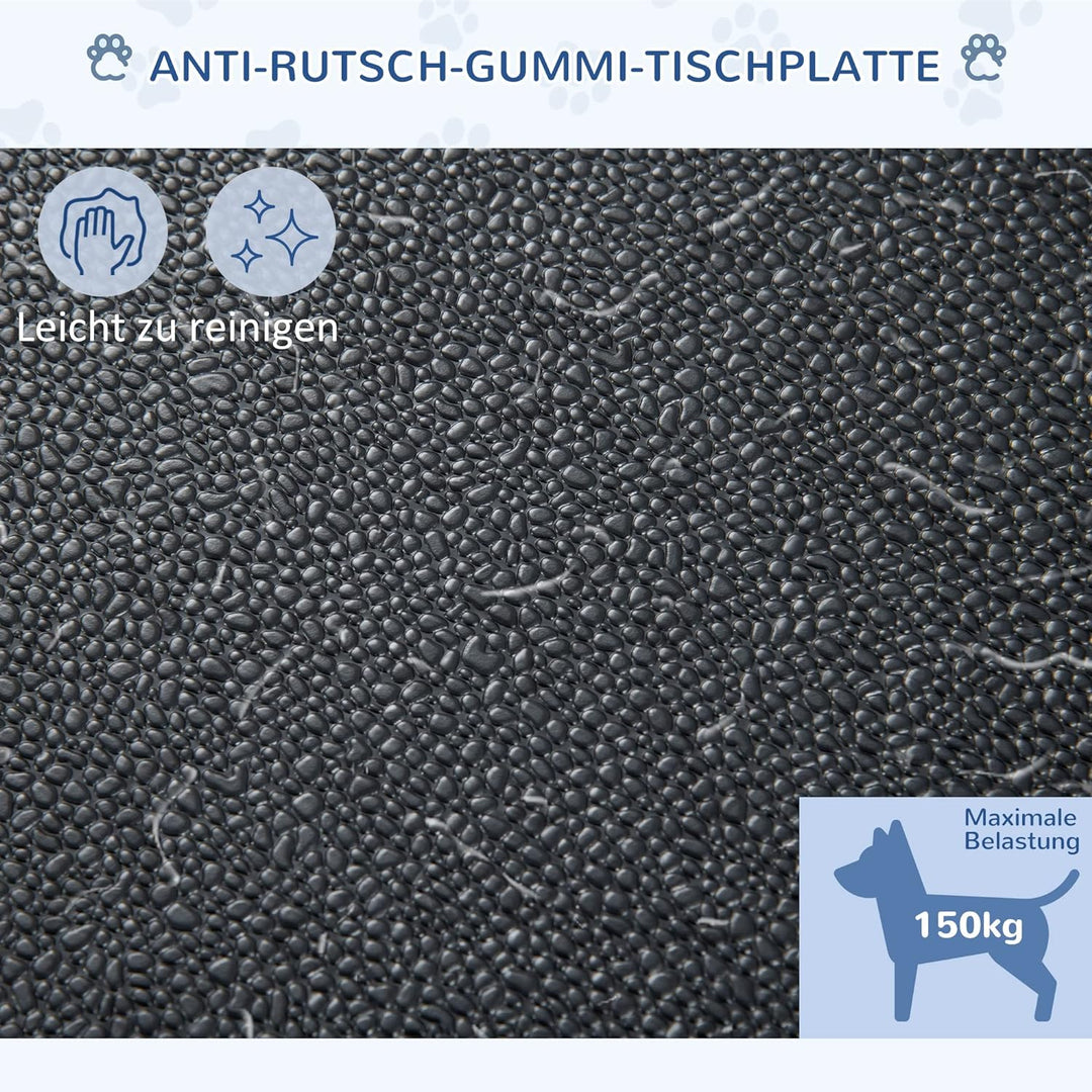 Pawhut Haustier Trimmtisch, Hunde Schertisch, Tierpflegetisch, höhenverstellbar, inkl. Schlingen Sch