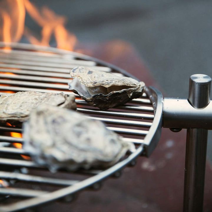 höfats - TRIPLE Grillrost 45 - verwandelt TRIPLE Feuerschale in einen Grill - höhenverstellbar und s