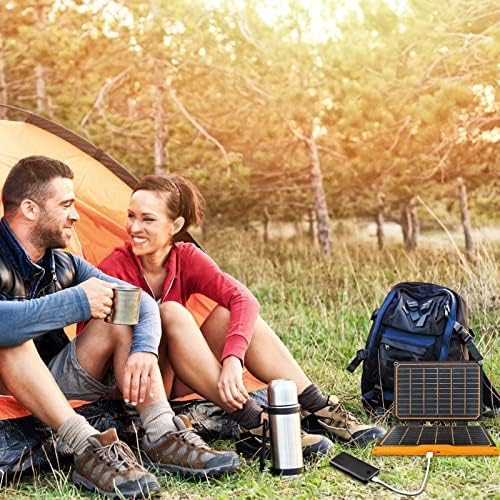 20W Solar Ladegerät, Flexsolar Solarpanel Faltbar 2-Port(USB-A,USB-C) Solarpanel,Tragbares, leichtes