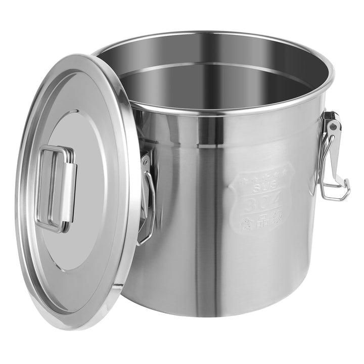 MccoMMon 6L/12L Edelstahl-Getreide,Lebensmittel Küche Container,Edelstahl luftdicht Tank,Küche Eimer
