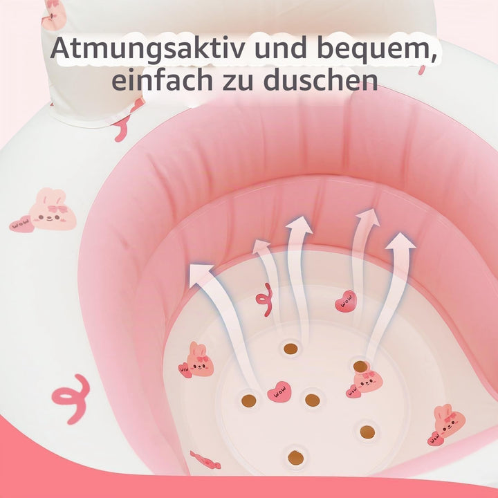 Aufblasbarer Sitz Baby für Babys ab 3-36 Monaten, Faltbarer Aufblasbarer Inflatable Baby Seat mit In